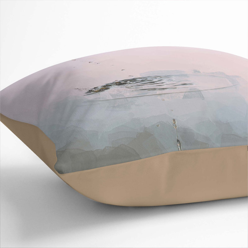 Peace and Serenity Cushion with Filling, 55cm H x 55cm W x 20cm D, Stone