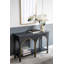 Console 47,2 x 15,7 x 31,9 po en bois noir avec accents dorés