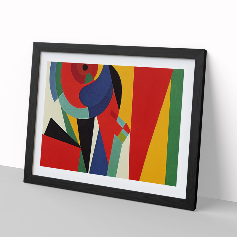 Serene Abstract - Framed Print, Black , 34cm H x 46cm W x 2cm D