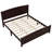 Solid Wood Platform Bed with Support Slats and Strong Structure-910424490-910424488