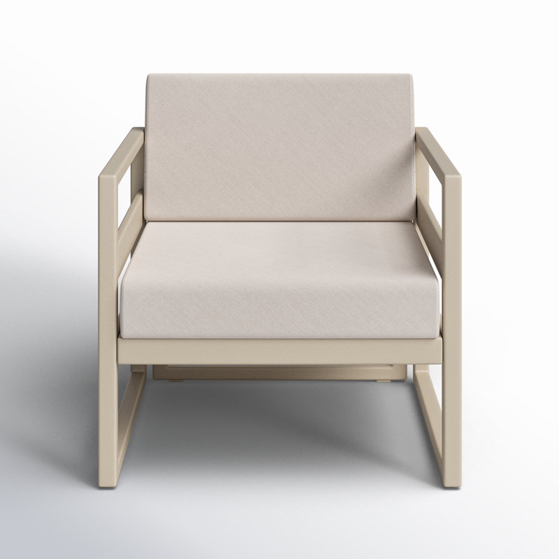 Lane Outdoor Lounge Chair, Taupe, Canvas Flax Sunbrella® Canvas