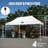 Commercial 20 Ft. W x 10 Ft. D Pop Up Canopy Thicken Frame Heavy Duty Tent for Events White-108926320-108926319