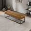 Banc en cuir brun clair Odessa