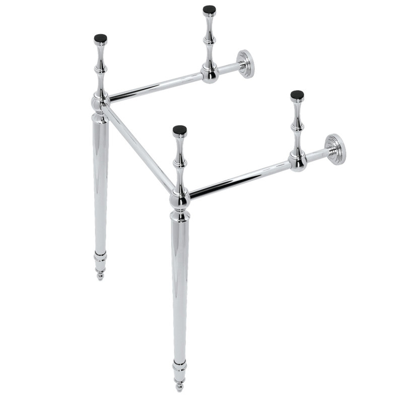 Kingston Brass Edwardian Brass Console Sink Legs, Polished Chrome