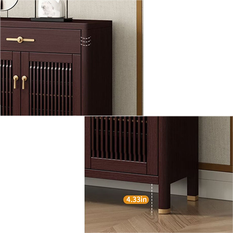 Armoire de rangement pour chaussures Irvin, H 39,37 po x l 28,35 po x P 13,39 po