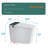 Modern Smart Toilet With Bidet Seat Built-In, Intelligent Toilet  Auto Open/Close Seat, Foot Sensor, LED Display,Night Light, Warm Water & Dryer,White
