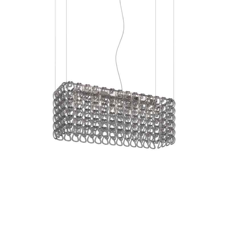 Giogali 10 - Light Pendant, 99" H x 47" W x 16" D, Crystal Smoky, Glossy Chrome