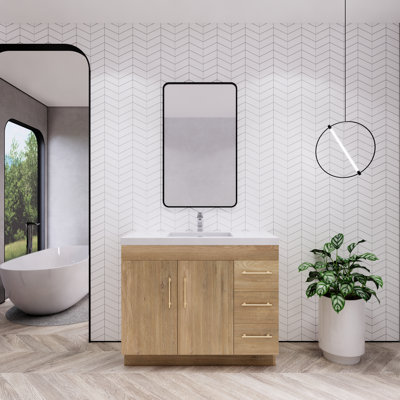 Ensemble de meuble-lavabo simple 42 po Eliza