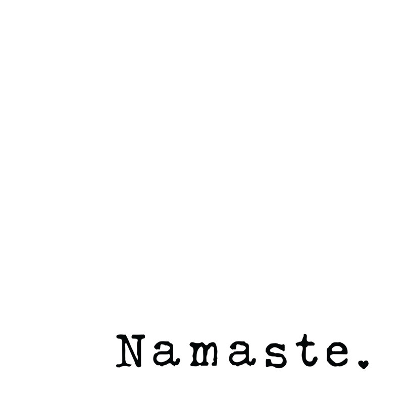 Namaste With Heart - Wrapped Canvas Print, 122cm H x 122cm W x 3.8cm D