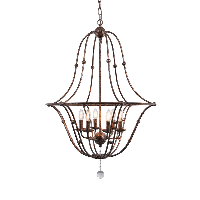 Norwich 6 - Light Glass Chandelier