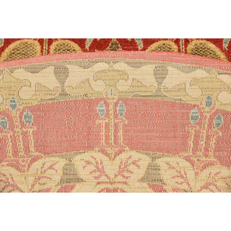 Moore Ikat Indoor Rug, Round 8'