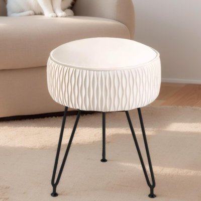 Velvet Vanity Stool