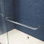 Porte de baignoire double coulissante en verre semi-sans cadre-127317972