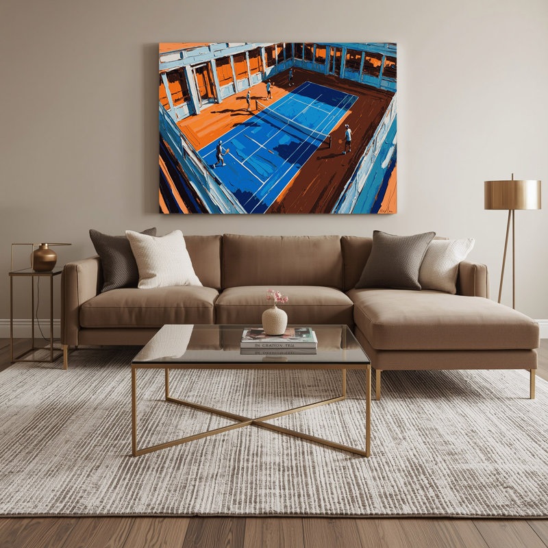 Art mural sur toile brun, H 20 po x l 30 po