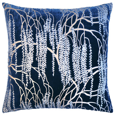 Metallic Square Velvet Pillow Cover & Insert