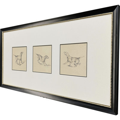 French Pointer Series Framed Art