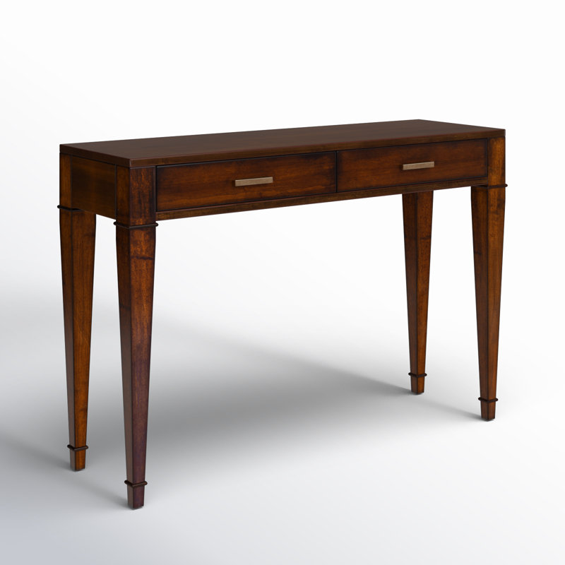 Fayra Mazekine 45" Console Table, Antique Cherry