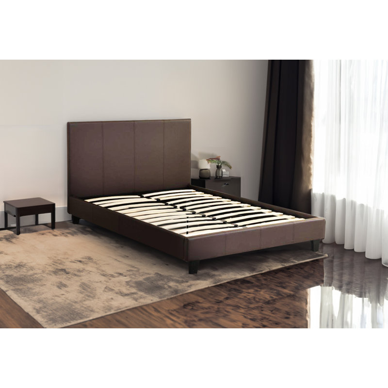 Magally Upholstered Bed, Brown, Kingsize (5')