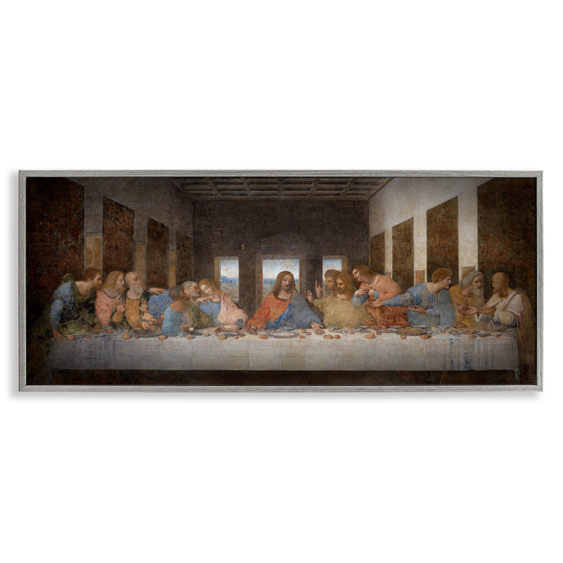 «Da Vinci the Last Supper Traditional Classical» par Leonardo Da Vinci, reproduction d'art, H 10 po x l 24 po