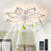Kazuhito 37.4'' 7- Blade Dimmable LED Reversible Flush Mount Ceiling Fan With Remote And App