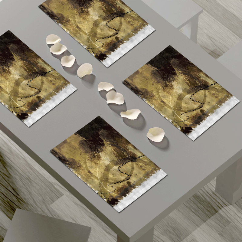 Napperon abstrait en polyester