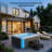 Empava 110 Volt 20 - Jet Plastic Rectangle Standard (Hardwired) Hot Tub with Ozonator and Built-In Speaker in Wood Grain