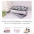 2 Packs Foldable Under Bed Clothes Organizer With Lids, Underbed Storage Bins With Handles And Clear Window (Gray+Light Gray)