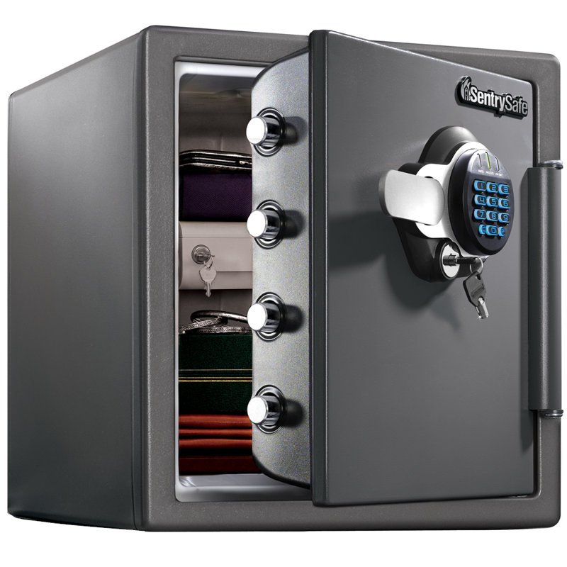 SentrySafe 1,23 pieds cubes Pi. Coffre-fort de sécurité feu / eau avec clavier numérique à double verrouillage