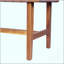 Élégant banc de chambre en bois d'acacia avec siège en similicuir