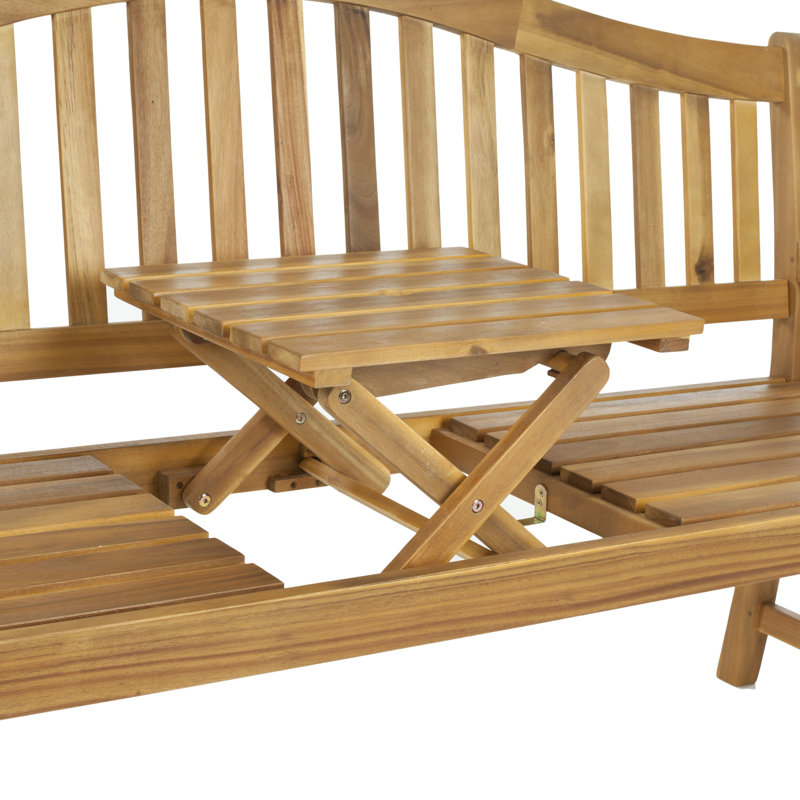 Banc de jardin en bois Volusia, Naturel