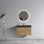 Meuble-lavabo de salle de bain avec lavabo, grand meuble-lavabo flottant mural pour salle de bain moderne, lavabo une pièce blanc brillant sans bonde ni robinet-2143114106-2143114105