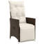 Ensemble bistro de patio avec coussins en rotin de polyester brun-878186344-878186351