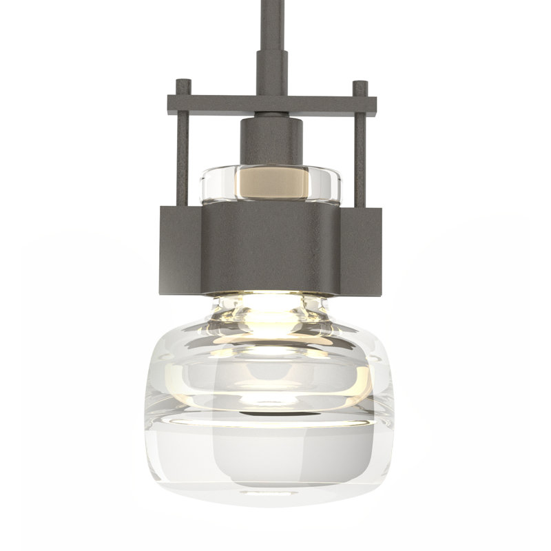 Cuff 1 - Light Single Globe Pendant, Large, Dark Smoke