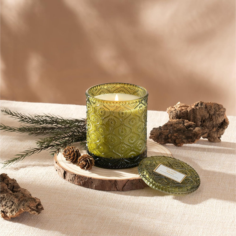 Eucalyptus, Pine, Pomegranate Scented Jar Candle