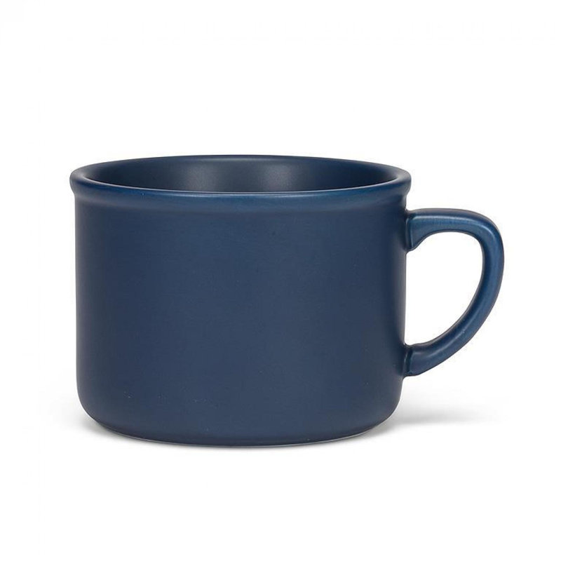 Tasse à cappuccino en grès Peavler, Bleu