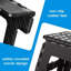 Small Folding Plastic Step Stool Black