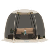 Fiberglass Patio Gazebo Pop Up with Screen Room Tents