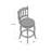 Morgan Swivel Upholstered Counter Stool with Solid Wood Frame-753076517-798800189