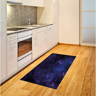 Tapis décoratif à longs fils en fibre de polyester haute densité Galaxy