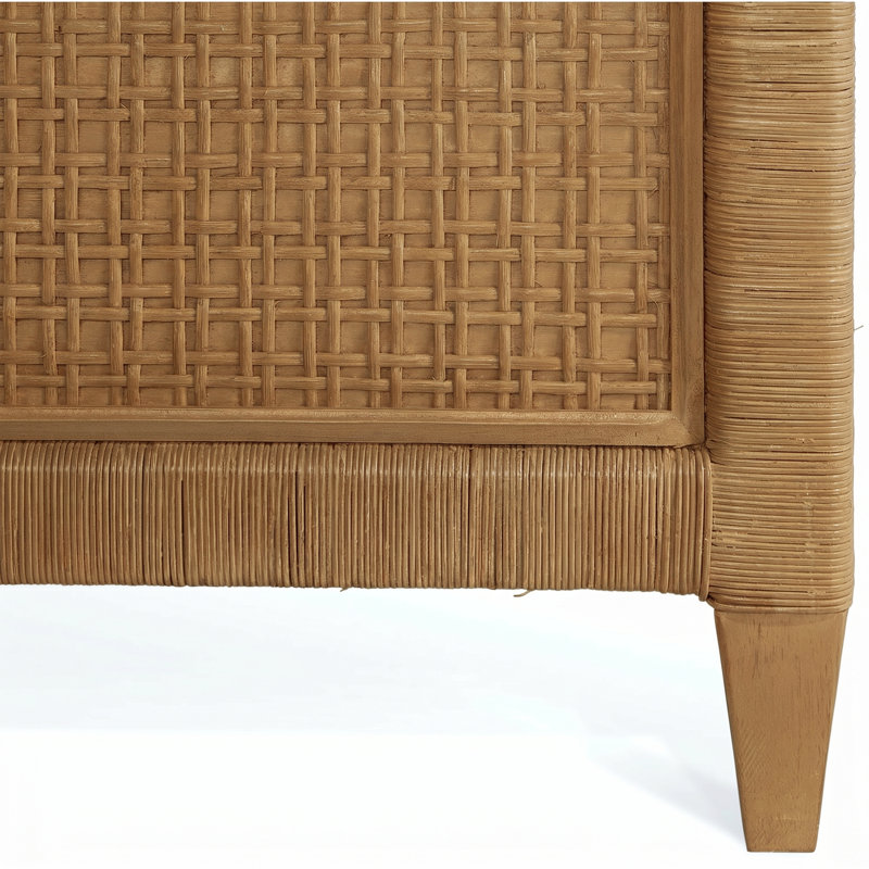 Naples Low Profile Standard Bed, King, Aged Barrel