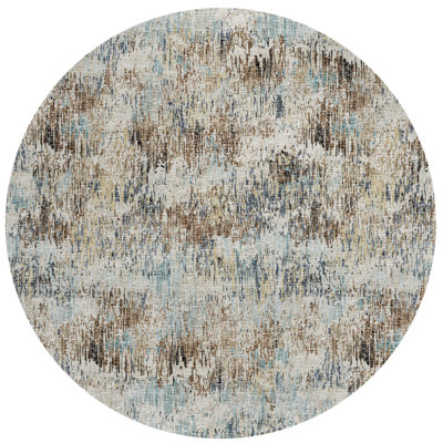 Wynnston Washable Abstract Indoor / Outdoor Rug