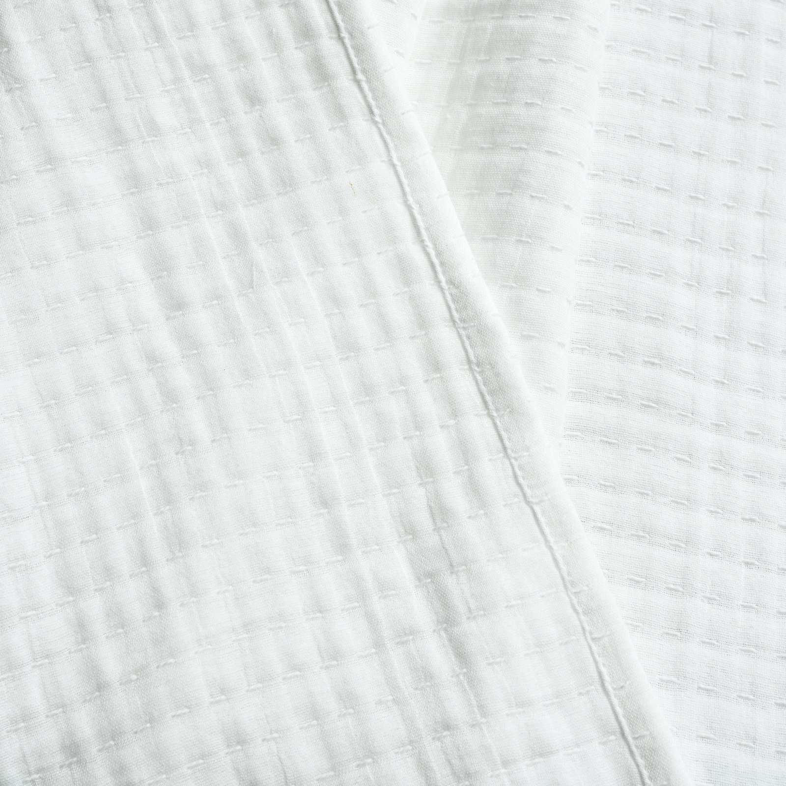 Windcrest Cotton Throw Blanket, White