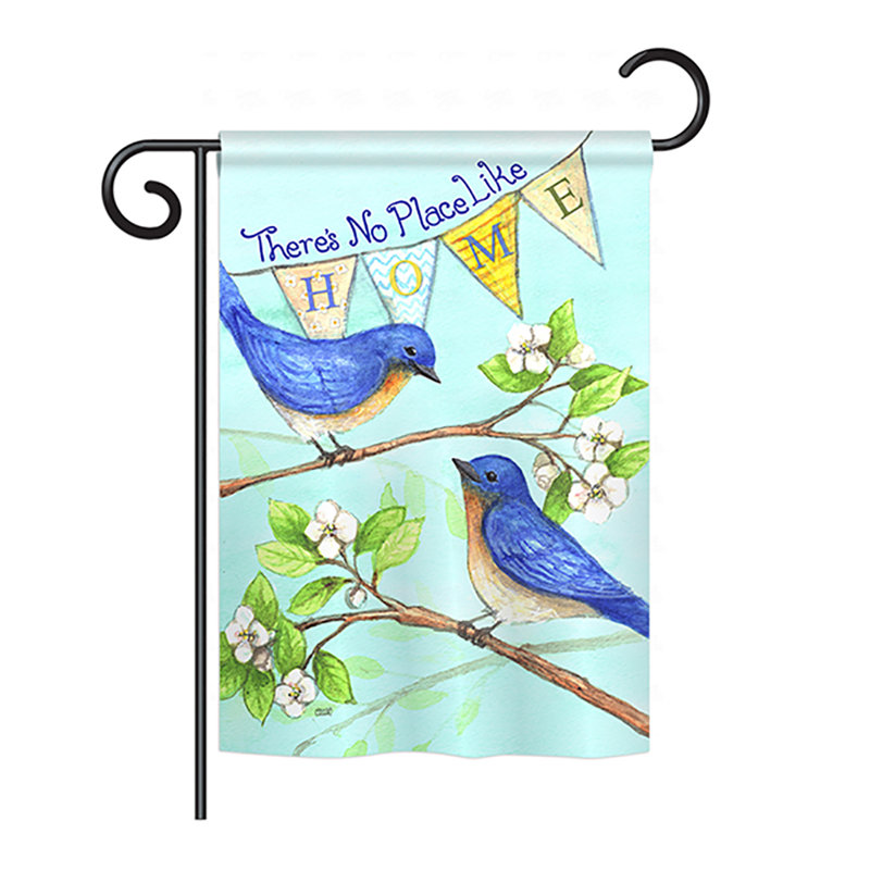 Drapeau de maison en polyester à 2 côtés Reamy Like Home, H 18,5 po x l 13 po