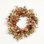 24" Artificial Fall Pumpkin Mini Eucalyptus Lambs Ear Pinecone Harvest Wreath for Front Door Hallowmas Thanksgiving Decor