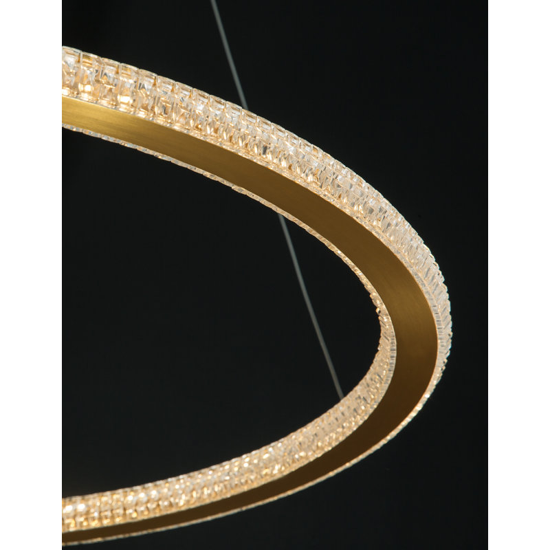 1 - Light Gold LED Unique/Statement Pendant