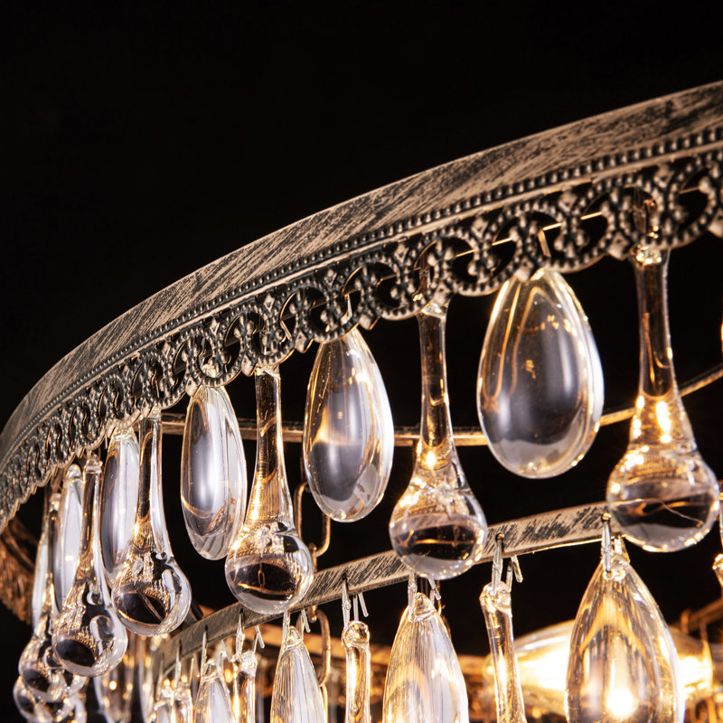 7 - Light Dimmable Tiered Chandelier