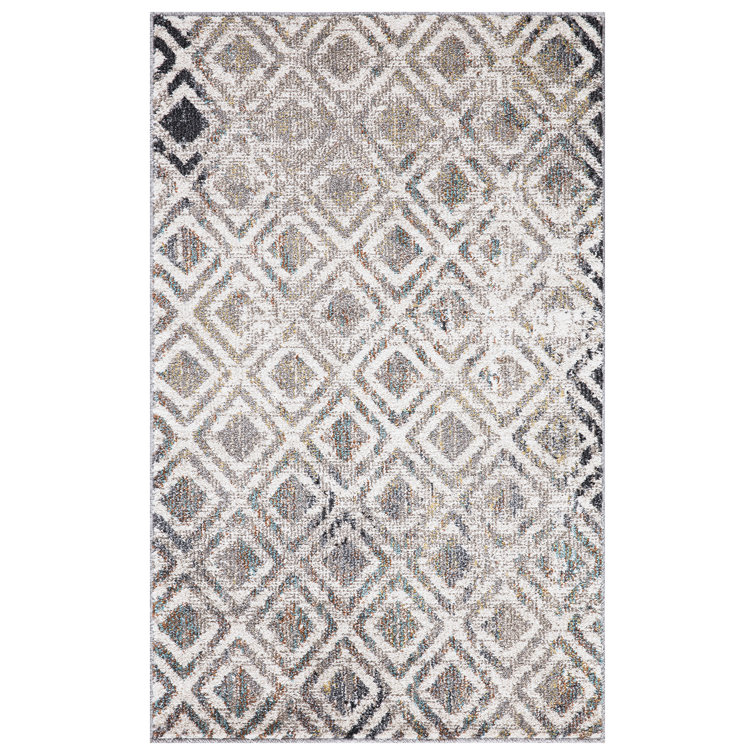 Diamant beige géométrique usé / fondu beige