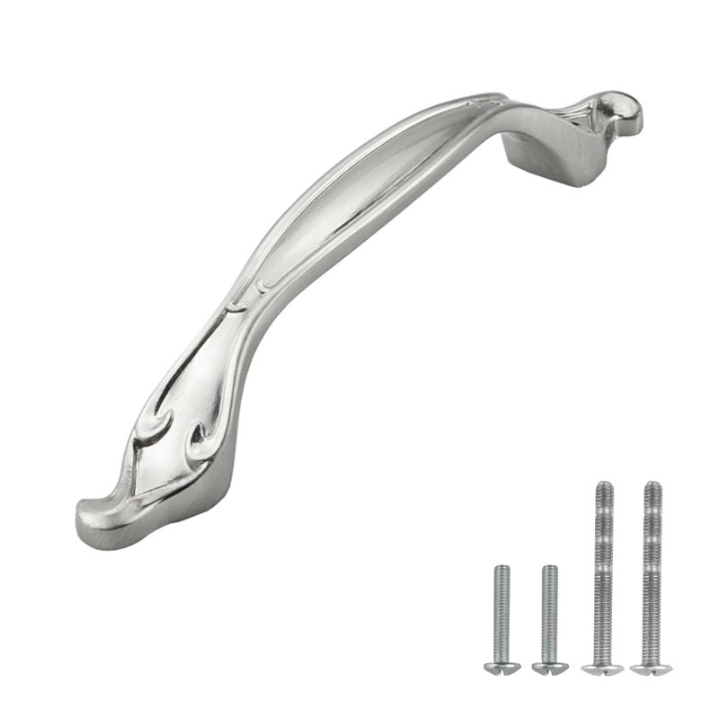 Ensemble de poignées arquées 3 3/4 po, Nickel brossé