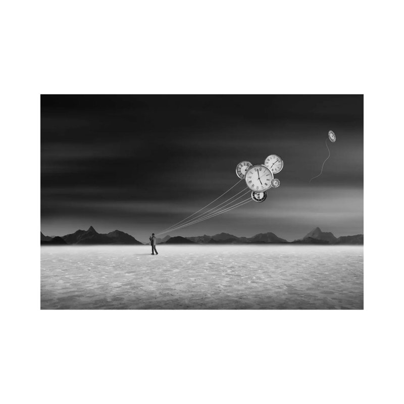 Time Keeper by Swarnendu Ghosh - Print on Canvas, Wrapped Canvas, 20.32 cm H x 30.48 cm W