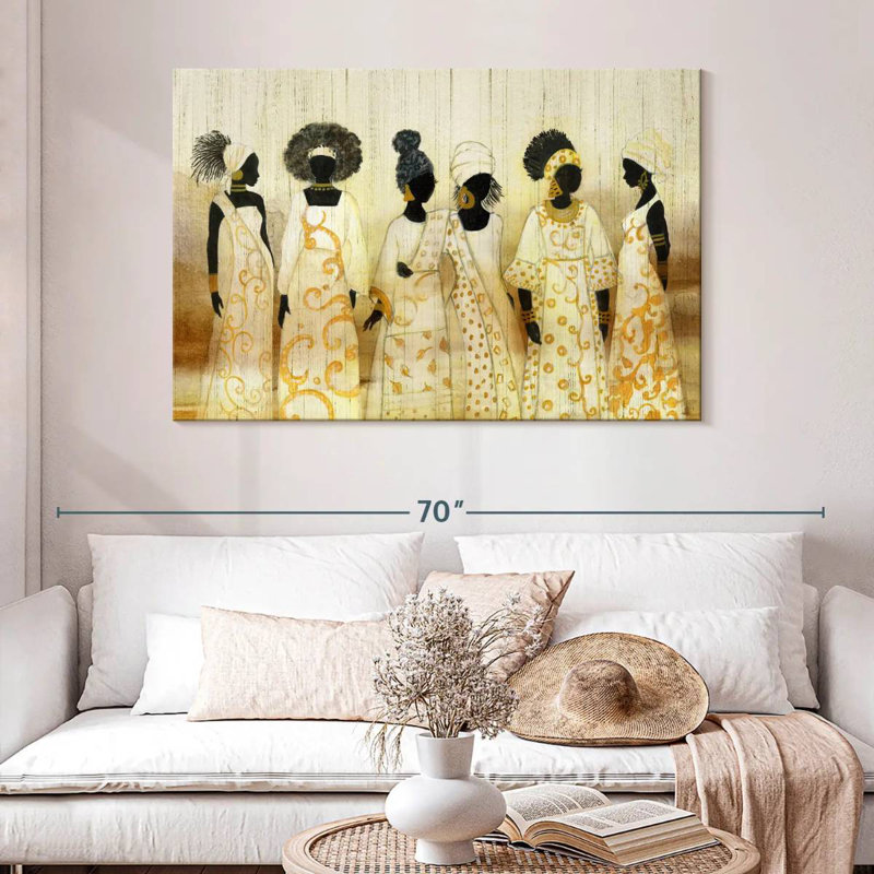 Leisha Six Queens, 32" H x 48" W